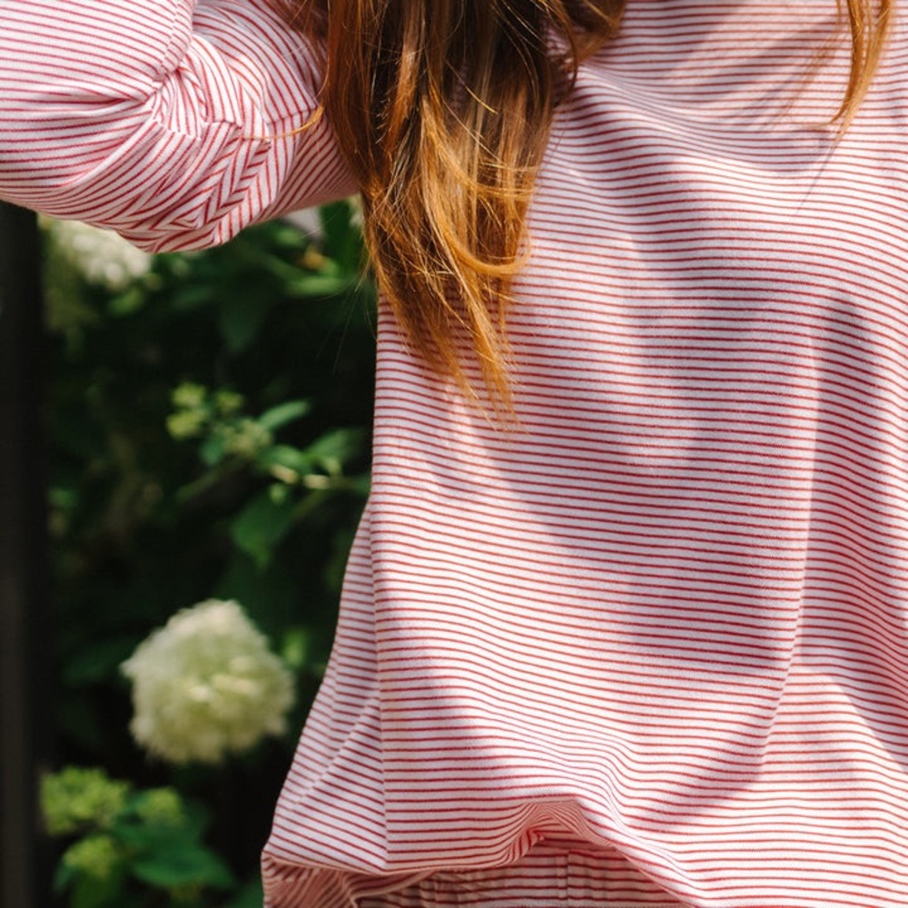 Lake Red Strip Long Weekend Pima Cotton Set XL